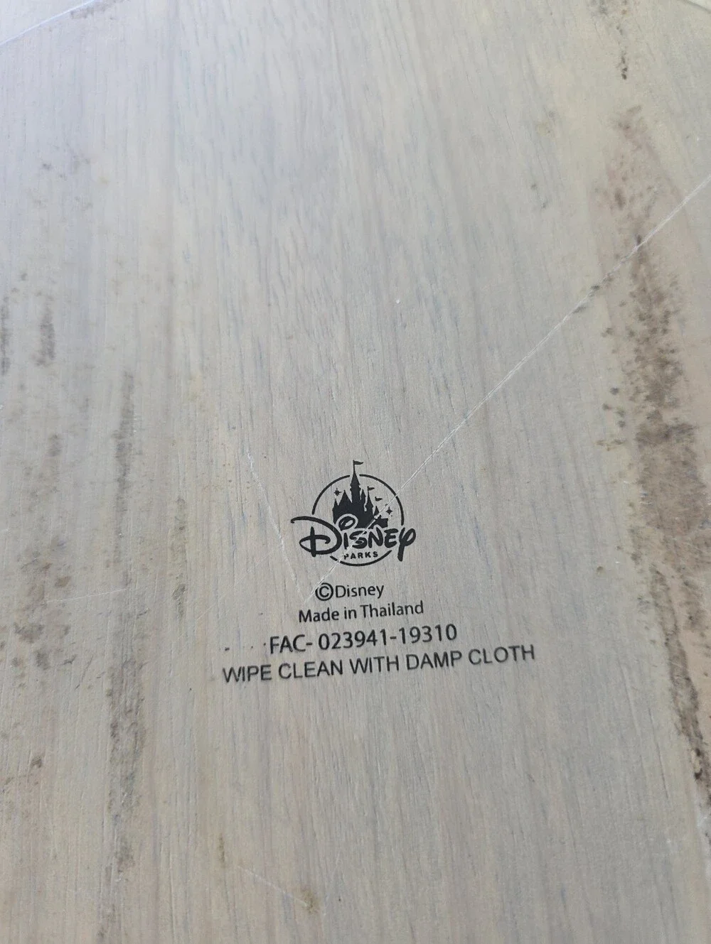 Disney Parks Mickey Mouse Wooden Decorative Charger Plate / Serving Tray, 14 Inc